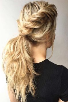 Up Ponytail, A Ponytail, Bohemian Hairstyles, Braided Hairstyles Easy, Ponytail Hairstyles, Braid Styles