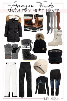 Found some incredibly cute snow day must haves on Amazon!! Stay warm and cozy while you play in the cold weather and snow! #LTKSeasonal #LTKHoliday #LTKunder100 Snow Mobile Outfits For Women, Snow Packing List, Colorado December Outfit, What To Wear In Wyoming Winter, White Snow Pants Outfit, Tahoe Outfits Winter, Snow Bibs For Women Outfit, Snow Outfits For Women Cold Weather