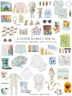 an easter basket ideas for babies, toddlers and little kids