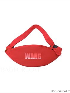 BagForLove - Premium Zippered Casual Fanny Pack with Bold Letter Graphic - Oversized Product Description Color Red Magnetic No Bag Size Oversized Strap Type Adjustable Style Fashionable Pattern Type Plain Closure Type Zipper Features Multi-compartment Type Sling Bag Composition 5% Polyester Care Instructions Do not wash Material Polyamide Size Chart INCH CM Bag Height Bag Width Bag Length 5.9 inch 3.5 inch 16.1 inch Bag Height Bag Width Bag Length 15 cm 9 cm 41 cm Details Pictures Similar Products h2 { text-align: center; } /* æ¢è¡ */ li{ white-space: normal; word-break: break-all; word-wrap: break-word; } .red-box { width: 100%; display: flex; flex-direction: row; flex-wrap: wrap; justify-content: center; } .red-box > div { width: 190px; height: 250px; margin: 10px; } .red-box > div > a Sporty Red Bag For Streetwear, Word Wrap, Waist Bags, Sling Bag, Fanny Pack, Zipper, Red