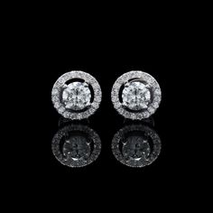 14k White Gold Round  Shape 50 Pointer Solitaire Diamond Studded Earring. Gross Weight:2.841 grams approx  Net Weight: 2.599 grams approx (includes gold weight only) Solitaire Diamond Weight: 1.01 carat Number of Pieces: 2 pcs Diamond Weight: 0.20 carat Number of Pieces: 36 Diamond : H-I  VS S1 This Earring can be  IGI Certified. Earring can be customised by increasing the size of Earring, Diamonds, grams of gold. Can be made in 18k gold, gold color can be changed to Yellow, White and Rose gold. Antique Engagement Rings Victorian, White Gold Earring, Solitaire Earrings, Earring Gift, Antique Engagement, Solitaire Diamond, Antique Engagement Rings, Wedding Jewelry Earrings, White Gold Earrings