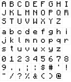 an old style alphabet with letters and numbers on it, all in different styles to choose from