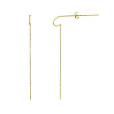 Finish off your look in style with this Forever 14K gold threader drop earring. Finish off your look in style with this Forever 14K gold threader drop earring. FEATURES Length: 97 mm Backings: arched wire Metal: 14k gold Finish: polished Packaging: boxed Nickel free Size: One Size. Color: Yellow. Gender: female. Age Group: adult. Elegant Dangle Threader Earrings With Cable Chain, Classic Yellow Gold Dangle Threader Earrings, Elegant 14k Yellow Gold Threader Earrings, Formal 14k Yellow Gold Threader Earrings, 14k Gold Dangle Threader Earrings For Formal Occasions, Elegant Yellow Gold Threader Earrings With Adjustable Chain, Formal 14k Gold Dangle Threader Earrings, Classic 14k Gold Threader Earrings For Formal Occasions, Formal Yellow Gold Threader Earrings With Ear Wire