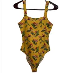 Bundle And Save - Yellow And Floral Print - Tank Top Style - Bodysuit - So Soft And Comfortable - Forever 21 Brand - Size Small - Nwt :) - 92% Polyester - 8% Spandex - Measurements Available Upon Request * Please Let Me Know If You Have Any Questions! * Sleeveless Tropical Print Bodysuit For Summer, Spring Swimwear From Forever 21, Summer Stretch Swimwear By Forever 21, Yellow Printed Beachwear Bodysuit, Trendy Yellow One-piece Bodysuit, Forever 21 Sleeveless Bodysuit For Spring, Yellow Fitted Swimwear With Tropical Print, Yellow Summer Bodysuit, Fitted Yellow Tropical Print Swimwear