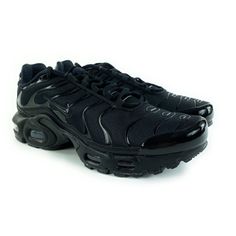 Nike Air Max Plus Black Running Shoes Cd0609-001 Size 7 Y (Gs) ~ Women's Size 8.5 New With Box. Follow Us! We List Lots Of New Shoes And Athletic Wear Daily! Black Outdoor Sneakers With Air Max Cushioning, Black Sneakers With Air Cushioning For Outdoor, Black Running Shoes With Air Cushioning And Round Toe, Black Running Shoes With Air Cushioning, Black Running Shoes With Cushioned Footbed, Black Leather Sneakers With Air Max Cushioning, Black Leather Running Shoes With Round Toe, Black Running Shoes With Round Toe For Training, Black Synthetic Running Shoes With Round Toe