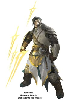 an image of a character from the video game zephania, who is wearing armor and