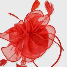 So Delicate, Pretty, And Feminine. Perfect For The Upcoming Holidays For Parties, Receptions, Luncheons, Dinners, Church, Brunch, Tea Parties And More! Flexible And Versatile. Wear With A Headband Or A Clip. From Beloved Millinery's Holiday Collection. Red Spring Hat For Gift, Red Spring Hat As Gift, Red Hats For Spring Gifts, Red Spring Hats As Gift, Red Hats As Spring Gift, Red Hair Accessories For Spring Gift, Adjustable Red Mini Hat For Holidays, Red Summer Headband As A Gift, Red Fascinator For Kentucky Derby Gift