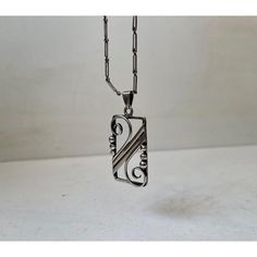 A 1920s handmade silver pendant with original 60 cm handmade chain in an unusual pattern. Made by the Danish Silversmith F. Bang circa 1920 in a style reminiscent of Georg Jensen. The pendant measures: 23mmx40mmx4mm. Fully hallmarked the back of the pendant. The price is for the both the pendant and the necklace. Weight: approx. 30 grams combined. This piece has an attribution mark,   I am sure that it is completely authentic and  take full responsibility for any authenticity   issues arising fr Formal Sterling Silver Necklace With Rectangular Pendant, Modernist Sterling Silver Engraved Jewelry, Modernist Engraved Sterling Silver Jewelry, Classic Sterling Silver Necklace With Rectangular Pendant, Art Deco Sterling Silver Pendant Necklace, Art Deco Sterling Silver Engraved Necklace, Art Deco Silver Jewelry With Large Pendant, Nickel-free Art Deco Sterling Silver Jewelry, Silver Engraved Art Deco Jewelry