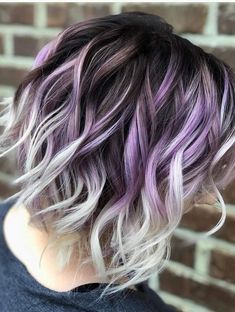 Lavender Grey Hair, Purple Blonde Hair, Edgy Undercut, Purple Hair Highlights, Light Purple Hair, Styles For Short Hair, Undercut Styles, Hair Color Unique, Creative Hair Color