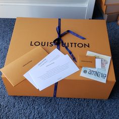 Reposhing This Item I Purchased From @Amn2017. Loved It, But Ready To Rotate For Something New. Questions? Leave A Comment Below! Louis Vuitton Gift, Louis Vuitton Orange, Orange Envelope, Louis Vuitton Dust Bag, Louis Vuitton Gifts, Bags Louis Vuitton, Shipping Boxes, Louis Vuitton Bags, Ribbon Colors