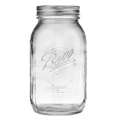 a ball mason jar is shown on a white background