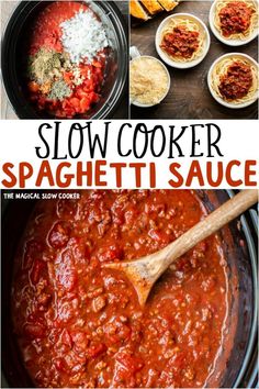 slow cooker spaghetti sauce is an easy and delicious recipe