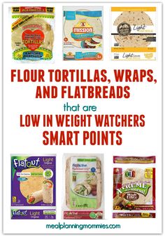 four tortillas wraps, and flatbreads that are low in weight watchers smart points