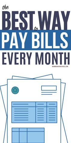 the best way to pay bills every month is with an image of a computer screen