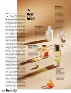 an article in the magazine is about skin care and beauty products for all types of people