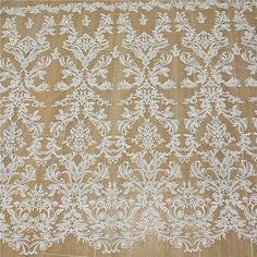 welcome to our little shop. 2020 latest embroidered floral lace fabric with sequins and beads at europe style. Wide : 130cm. Price is for 1 yard long. We will ship in one piece continue without cutting if you order more than 1 quantity. Very luxury and romantic. It can be used for dress, skirts, gowns, prom dress, bridal veils, tops, garment fabric, table runner, curtains and etc... We offer special discounts for designers and wholesale orders! Please leave your phone number for delivery after p Haute Couture Fabric, Tulle Wedding Gown, Beaded Lace Fabric, Bridal Lace Fabric, Fashion Beads, Beaded Tulle, Embroidered Lace Fabric, Garment Fabric, Wedding Dress Fabrics