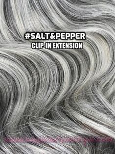 100% Human Hair Salt&pepper Hand-made Clip-in Hair Extensions | Etsy Silver Hair Extensions, Dark Silver Hair, Grey Hair Topper, Grey Hair Extensions, Grey Hair Pieces, Clip In Hair Pieces, Salt And Pepper Hair, Human Hair Clip Ins, Conditioner Hair Mask