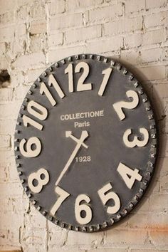 Large Wooden Wall Clocks Basement Rooms, Large Wooden Clock, Large Wooden Wall Clock, Antique Wall Clocks, Farmhouse Clocks, White Wall Clocks, Rustic Wall Clocks, Kitchen Clock, Rustic Clock