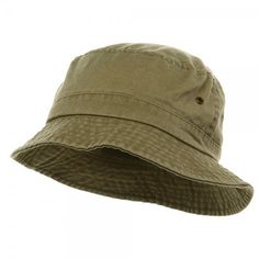 Bucket - Olive Pigment Dyed Bucket Hats | Coupon Free | e4Hats.com Olive Hat, How To Wash Hats, Army Cap, Women Hats Fashion, Outdoor Hats, Cotton Hat, Fisherman Hat, Cheap Fashion, Christmas Knitting