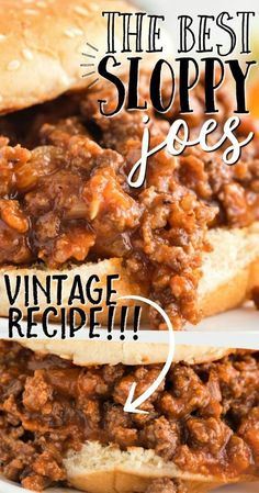 Sloppy Joes Classic Sloppy Joe Recipe, Homemade Sloppy Joes Recipe, Best Sloppy Joes, Homemade Sloppy Joe Recipe, Homemade Sloppy Joes, Joe Recipe, Crock Pot Recipes, Sloppy Joes Recipe, Sloppy Joe