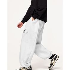 Autumn Wide Leg Hip Hop Dance Sweatpants  Material: 63%Cotton+37% Polyester   Size: S, M, L, XL, Color: Blue, Black, Light Gray, Purple  Season: Spring, Autumn,   Occasion: Leisure, Outdoor, Daily, Vacation Gray Hip Hop Bottoms For Streetwear, Gray Hip Hop Sweatpants For Streetwear, Winter Full Length Pants With Relaxed Fit, Winter Full Length Relaxed Fit Pants, Full Length Relaxed Fit Pants For Winter, Relaxed Fit Full Length Pants For Winter, Hip Hop Straight Leg Bottoms With Letter Print, Winter Letter Print Pants, Baggy Winter Streetwear Bottoms