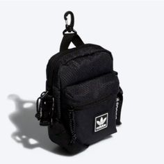 Adidas Originals Utility Festival 2.0 Crossbody Bag New With Tags Black Mobile Phone Shoulder Bag For Streetwear, Black Nylon Bags, Portable Black Nylon Bags, Sporty Crossbody Bag For Streetwear, Adidas Functional Rectangular Bag, Adidas Rectangular Functional Bags, Functional Adidas Rectangular Bag, Functional Adidas Bags, Functional Rectangular Adidas Bags