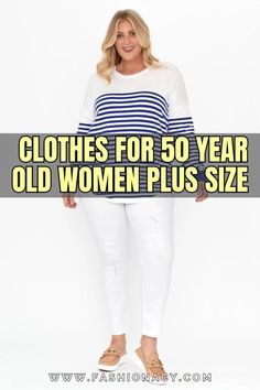 Plus Size Middle Age Outfits, 50 Outfits Ideas Over 50 Older Women, Senior Plus Size Fashion, Women’s Fashion Over 50, Clothes For Heavy Women, Outfit 50 Years For Women, Curvy Women Outfits Over 50, Women Over 70 Fashion, Dresses For 50 Year Old Women