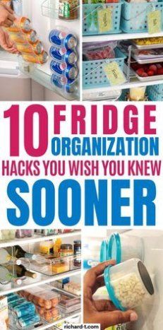 10 Clever fridge organization ideas your home needs today!! These fridge organization hacks are pure genius, and actually work! Organization Fridge, Organization College, Apartment Hacks, Clean Fridge, Diy Kitchen Renovation, Organizing Hacks, Organisation Hacks