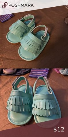 NWOT size 3 mint green moccasin open toe sandal, Cutest sandal definitely a statement piece Shoes Baby & Walker Cute Sandals, Baby Walker, Shoes Baby, Open Toe Sandals, Sandal Espadrille, Moccasins, Mint Green, Statement Pieces, Kids Shoes