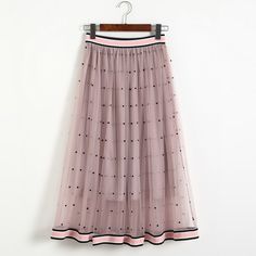 Long Mesh Skirt For Spring, Spring Long Mesh Skirt, Summer Mesh Tiered Skirt, Summer Tiered Mesh Skirt, Casual Sheer Skirt For Spring, Pink Mesh Bottoms For Spring, Sheer Tulle Summer Skirt, Summer Tulle Pleated Skirt, Gauze Skirt