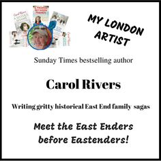 an advertisement for carol rivers's book, meet the east enders before london