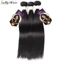 LOLLY HAIR Brazilian Straight Human Hair 100% Remy Hair Weave Bundles 1/3/4 PCS Natural Black 10"-28" Inch Free Shipping Deep Wave Brazilian Hair, Hair Blowout, Indian Hair Extensions, Peruvian Straight Hair, Brazilian Straight Human Hair, Straight Weave Hairstyles, Hair Weaving, Straight Hair Bundles