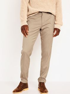 Slim Fit Bottoms With Button Closure And Flat Front, Spring Business Casual Chinos With Side Pockets, Casual Fitted Dress Pants With Belt Loops, Slim Fit Chinos With Belt Loops, Business Casual Bottoms With Hidden Pockets And Flat Front, Slim Fit Pants With Pockets For Spring, Fitted Chinos With Hip Pockets For Spring, Spring Slim Fit Dress Pants With Pockets, Spring Slim Fit Pants With Pockets