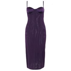 Bustier dress FLEUR DU MAL Chain Luxe Bustier Dress, Deep Purple, Dress P, Chain, Purple, Quick Saves, Color