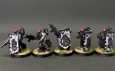 the painted warhammers are ready for battle