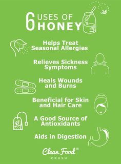 the uses of honey for allergies and skin care info sheet with instructions on how to use them