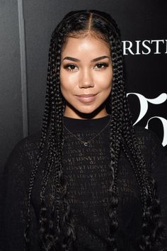 10 Celebrity-Inspired Ways To Rock Knotless Box Braids - Essence Feed In Braid, Jhene Aiko, Braids With Curls, Girls Braids, Hot Hair Styles, Inspirational Celebrities, Box Braids Hairstyles