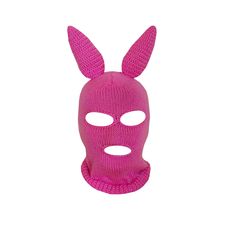 Measurements- 35cm (13.8 inches) in height, 22cm (8.6 inches) in length. This mask have plenty of stretch, and are made to fit most all teen and adult heads. With this purchase you'll get 1 pcs mask. If you need different color or sizes, please, send me a message. I'll do my best to help you with your choice. Also available monster pink mask: https://www.etsy.com/listing/196149505/monster-mask-knit-pink-ski-mask-handmade Ski Bunny Costume Halloween, Novelty Full Face Costume Accessories, Fun Winter Costume Accessories For Costume Party, Pink Ski Mask, Ski Mask Fashion, Mask Outfit, Olaf Costume, Unicorn Mask, Yellow Beanie