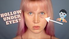 How To Fix Hollow Eyes, How To Set Concealer Under Eyes, Deep Set Eyes Concealer, Undereye Liner How To Do, Deep Eye Sockets Makeup, Dropping Eyes Makeup, Dark Sunken Under Eyes, Makeup For Bulging Eyes, Concealing Under Eye Bags