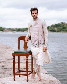 Indian Men Wedding Outfit, Indowestern Outfits For Men, Mens Traditional Wear, Mens Ethnic Wear