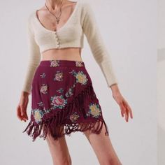 Bought This For A Festival And Didn’t End Up Going! Nwt From Urban Outfitters Size Small. Perfect For Festival Or Dancing! Bohemian Fitted Mini Skirt, Fall Festival Mini Skirt, Bohemian Fitted Mini Skirt For Day Out, Fall Bohemian Mini Skirt, Bohemian Lined Mini Skirt For Fall, Bohemian Style Lined Mini Skirt For Fall, Bohemian Mini Skirt For Fall, Bohemian High Waist Skirt For Fall, Bohemian Fall Lined Mini Skirt