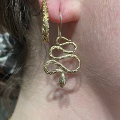 The snake is one of the oldest and most widespread symbols, most popular in the Victorian Era as an emblem of infinity and eternal love. Lightweight and versatile, our delightfully edgy Snake Earrings are a unique and fashionable accessory well-suited to any style. The gracefully winding snake body creates lovely negative space and provides visual interest while intricately engraved features add to charming allure. Handcrafted in sterling silver or 14k gold vermeil Approximate 1 1/2" hanging len Snake Earrings, The Snake, Negative Space, Eternal Love, Victorian Era, Gold Vermeil, Old Things, Fine Jewelry, Fashion Accessories