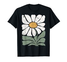 PRICES MAY VARY. Boho Daisy ~ Flower Tee, Botanical Tee, Boho Tee, great for those who love wildflower, plant, botanical tees, retro floral, gardener, gardening, vintage boho graphic designs. Boho Chic Daisy Wear: Step into the sunshine with our Vintage Daisy Tee. Infused with the carefree essence of boho style and a touch of retro flair, this floral design is a celebration of love for nature and art. Lightweight, Classic fit, Double-needle sleeve and bottom hem Boho Graphic Design, Flower Retro, Boho Tees, Soft Corals, How To Trim Eyebrows, Retro Floral, Pattern Drawing, Daisy Flower, Vintage Boho