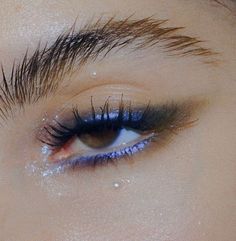 Blue Bottom Liner Makeup, Hollow Aesthetic, Ball Makeup, Maquillage On Fleek, Mekap Mata, Visual Archive, Pixie Hollow, Swag Makeup, Smink Inspiration