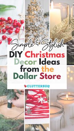 christmas decor ideas from the dollar store