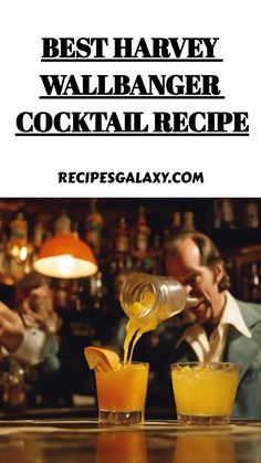 Best Harvey Wallbanger Cocktail Recipe Harvey Wallbanger Drink, Dark N Stormy Cocktail, Harvey Wallbanger, Air Fryer Recipes Vegetarian, Blueberry Mint, Slow Cooker Recipes Dessert, Vegetarian Instant Pot, Low Carb Slow Cooker, Vodka Brands