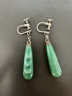 Vintage Antique Art Deco Aventurine Drop Earrings Aventurine Stone, Antique Art Deco, Vintage Watches, Antique Jewelry, Vintage Antiques, Jewelry Watches, Art Deco, Jewelry Earrings, Gift Card