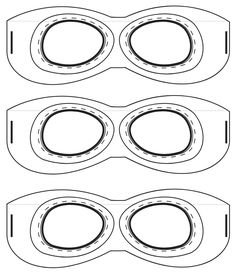 three oval frames are shown in black and white, each with two different circles on them