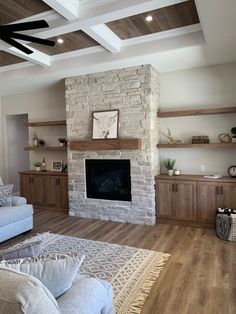 the living room is clean and ready to be used as a family room or office