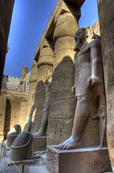 an image of statues in the ancient egyptian city of abut el - kheb